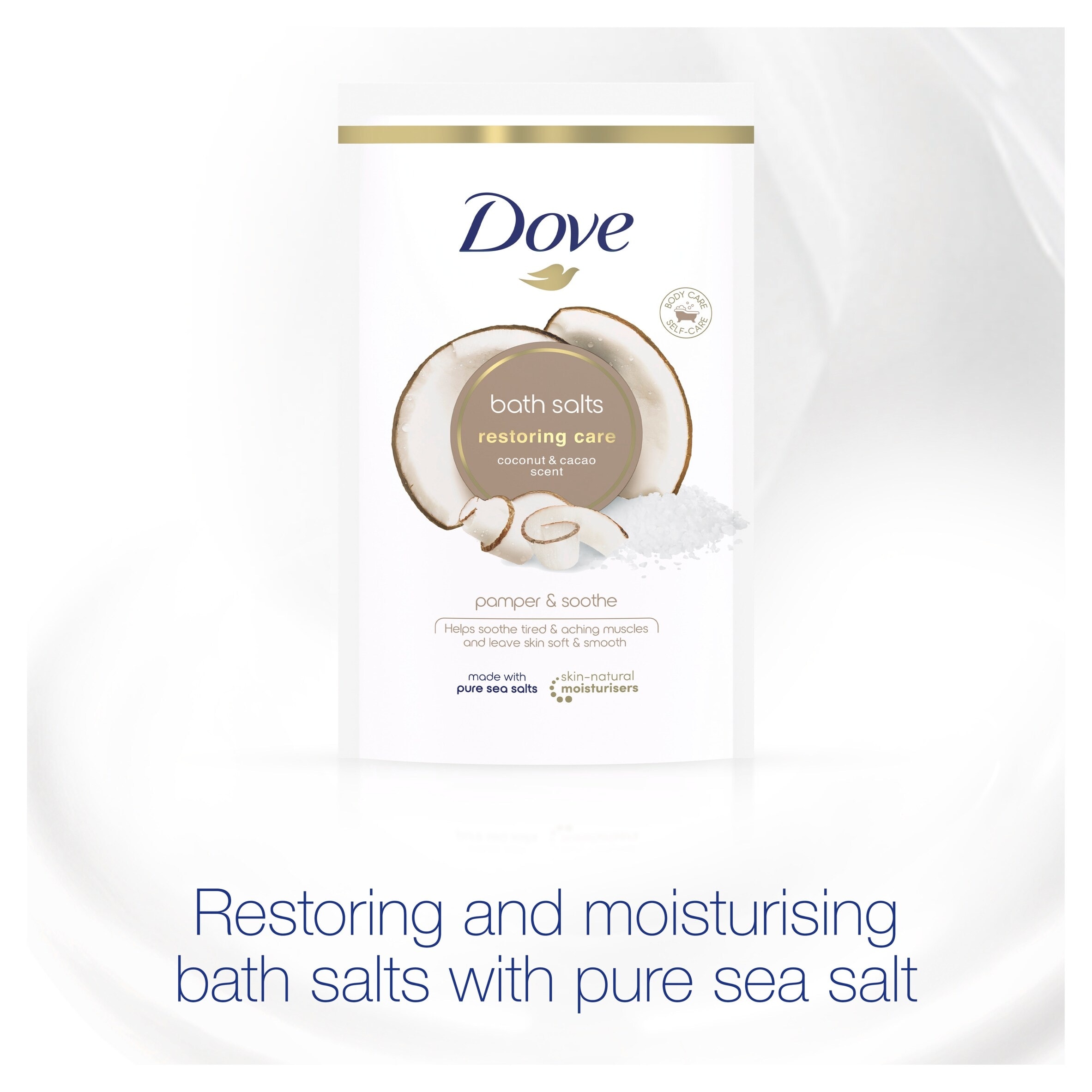 Dove Restoring Care Coconut Cacao Bath Salts 900G thumbnail 2