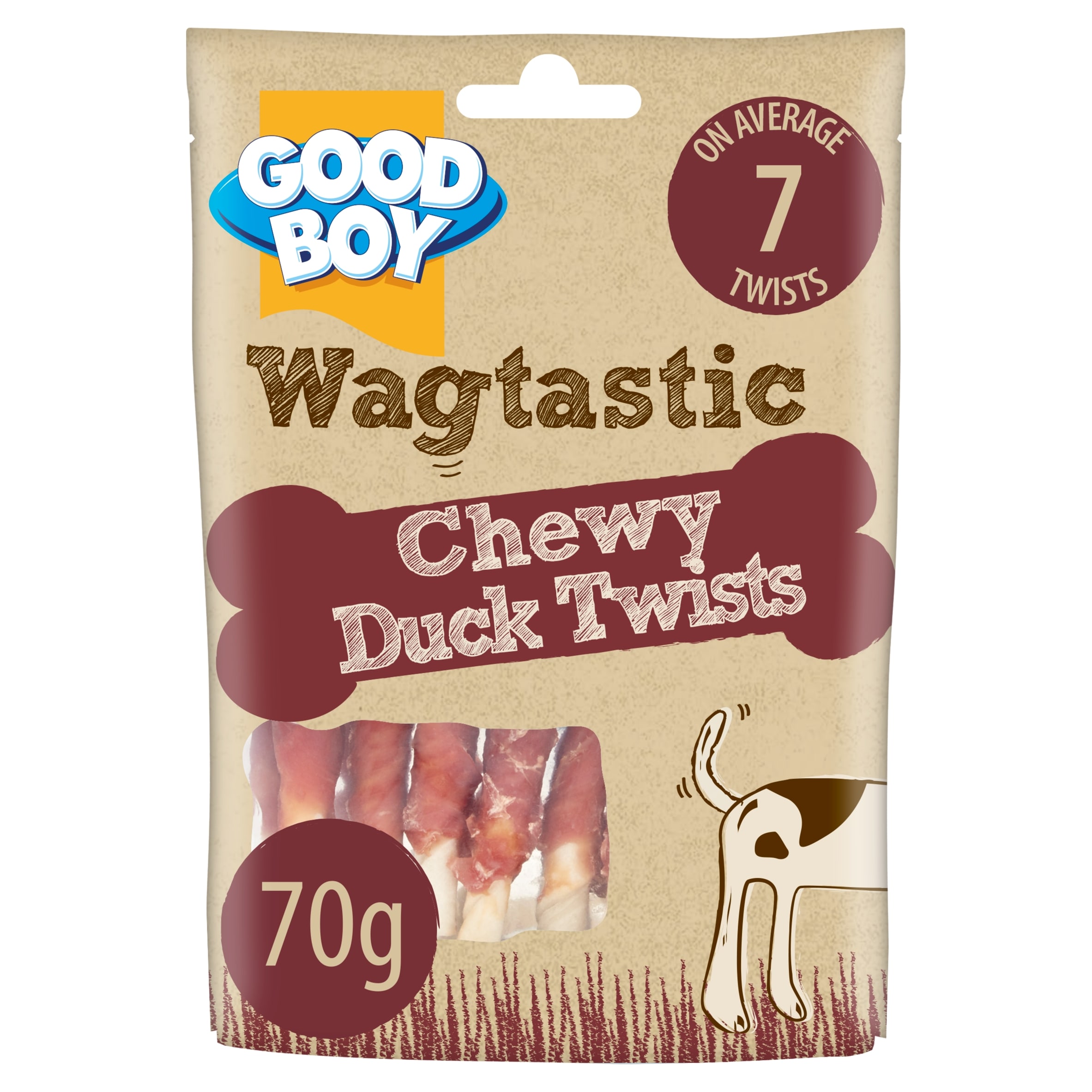 Good Boy Wagtastic Dog Treats Duck Twists 70g
