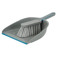 Tesco Dustpan And Brush Blue Grey