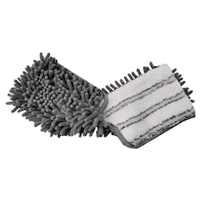 Tesco 2 In 1 Flat Mop Refill Blue Grey