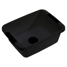 Tesco Recycled Black Washing Up Bowl With Plug