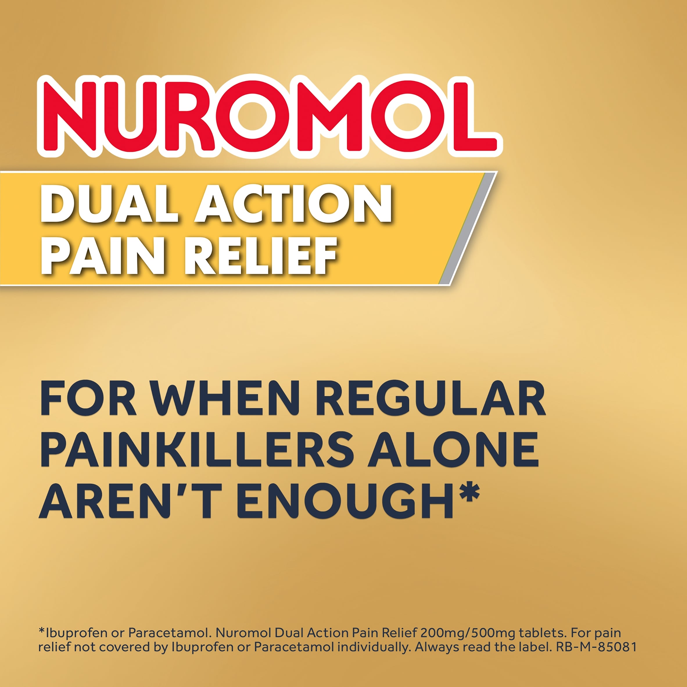 Nuromol Dual Action Pain Relief Tablets - Ibuprofen, Paracetamol 16s thumbnail 2