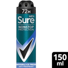 Sure Men 72h Invisible Ice Fresh Antiperspirant Deodorant 150ml