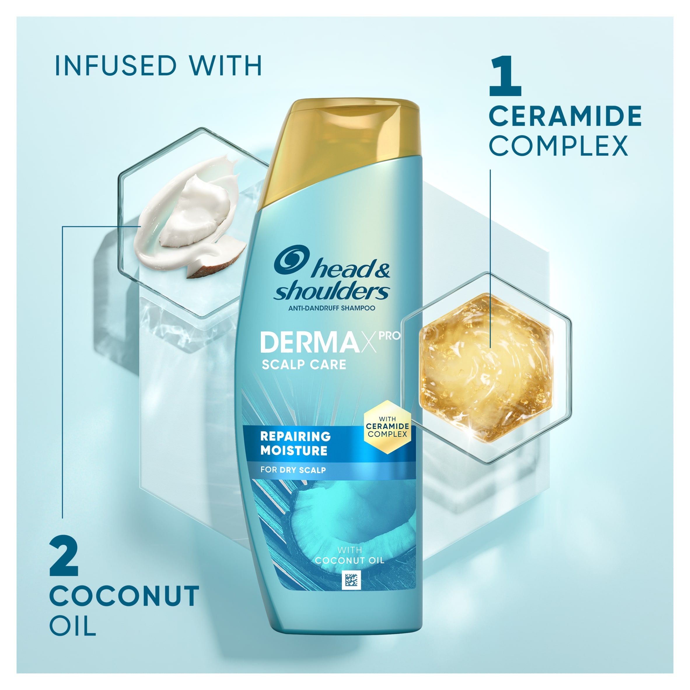 Head & Shoulders DermaX Pro Shampoo Hydration Anti Dandruff 300Ml thumbnail 4