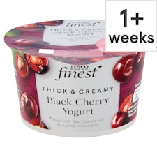 Tesco Finest Black Cherry Yogurt 150G
