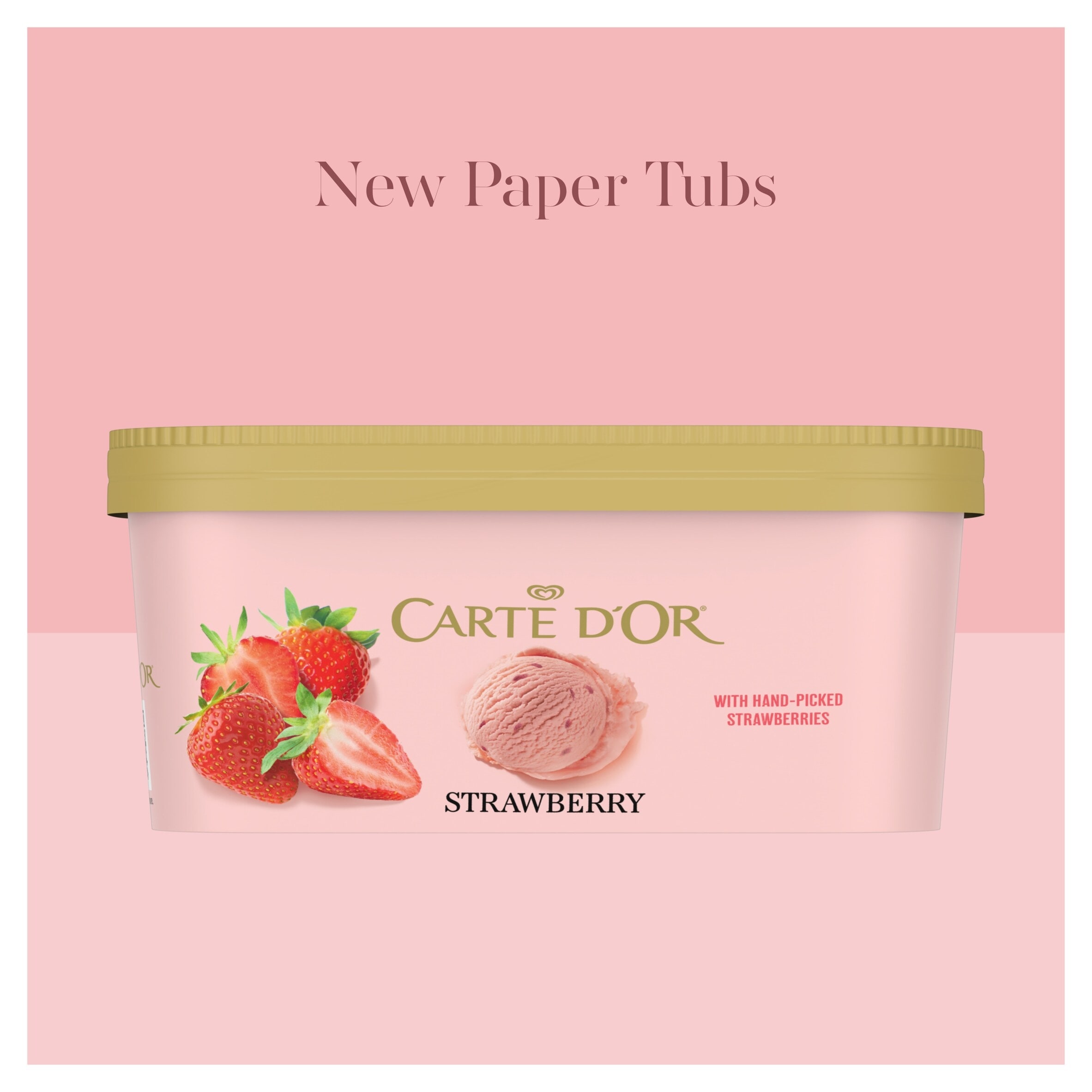 Carte D'or Strawberry Ice Cream Tub 900ml thumbnail 4