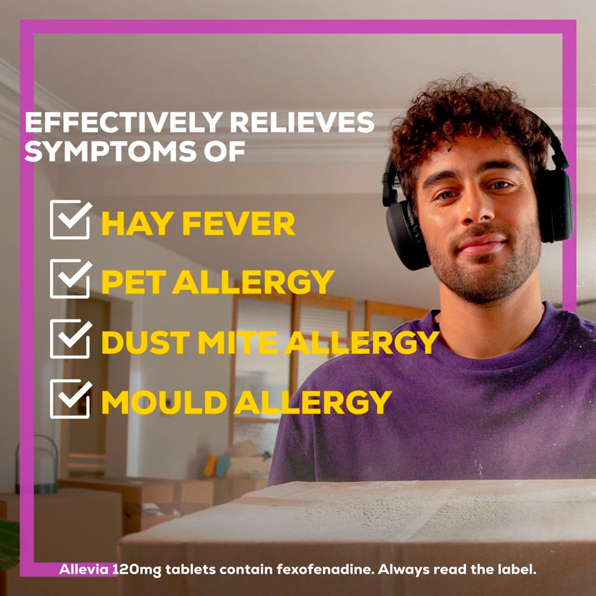 Allevia 120Mg Hayfever Releif Tablets 7 Pack thumbnail 5