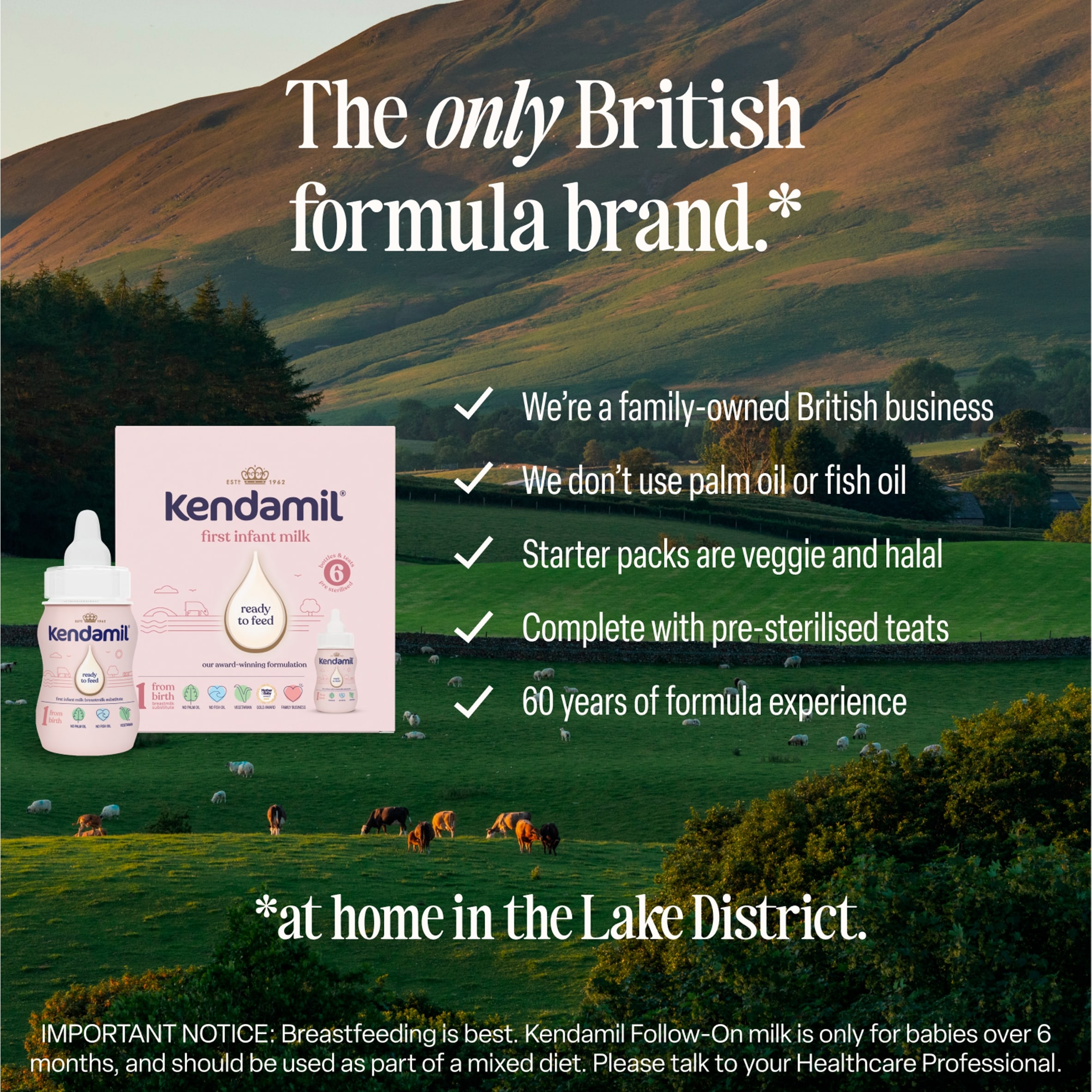 Kendamil First Infant Milk Ready to Feed Starter Pack 6 x 70ml thumbnail 3