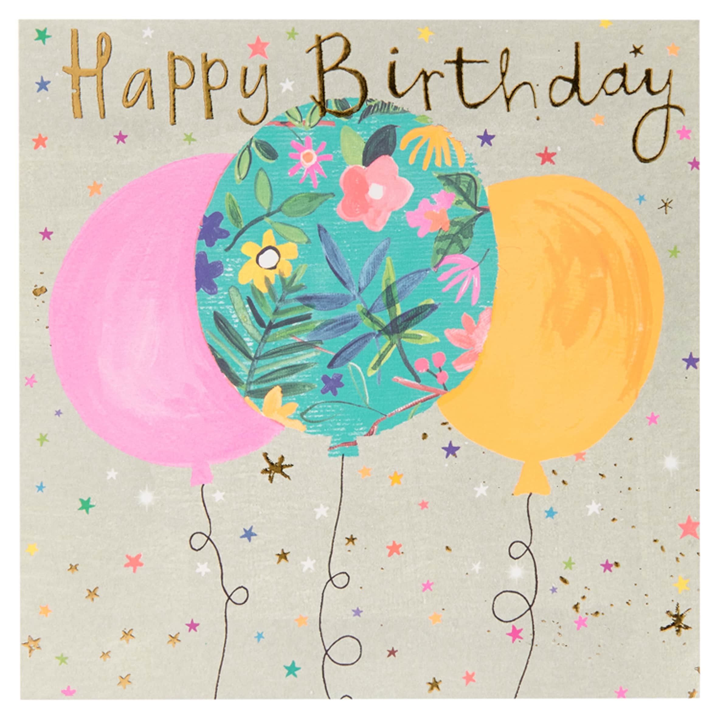 Paper Salad Birthday Card Happy Birthday Balloons