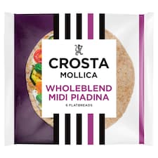 Crosta & Mollica Wholeblend Piadina Midi Flatbreads 240g