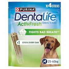 DENTALIFE ActivFresh Large Dental Chicken Dog Chews 4 Sticks
