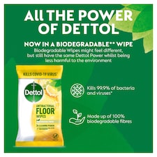 Dettol Antibacterial Extra Large Floor Wipes 25 Pack thumbnail 2
