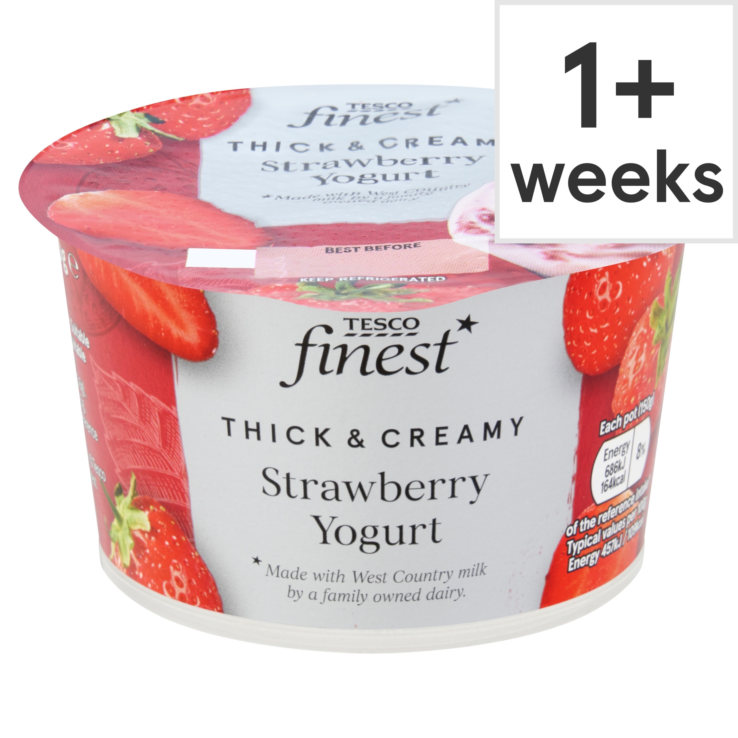 Tesco Finest Strawberry Yogurt 150G