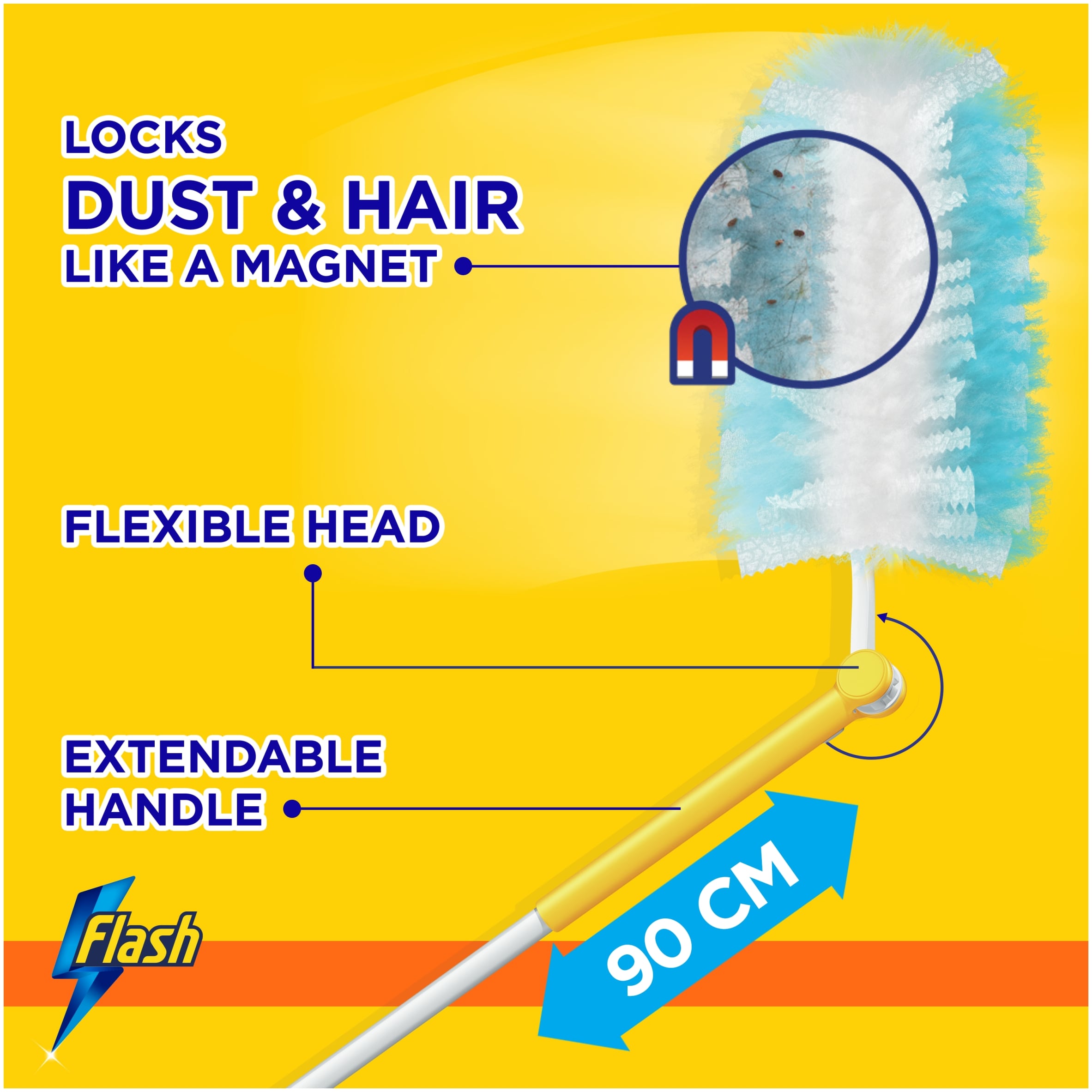 Flash Dust Magnet XL Duster Starter Kit & Refill Pack 2 Pack thumbnail 3