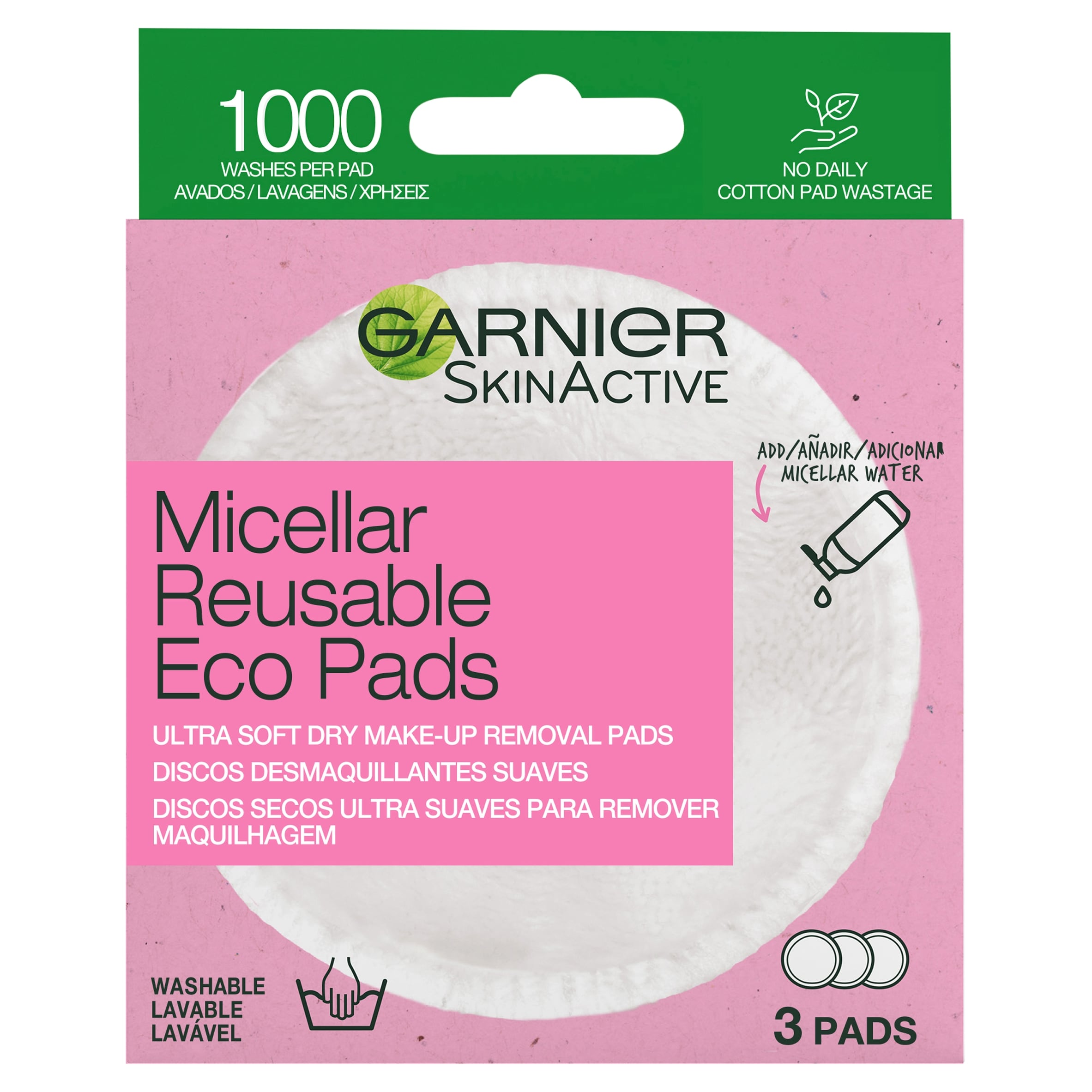 Garnier Micellar Make Up Remover Eco Pads 3Pack