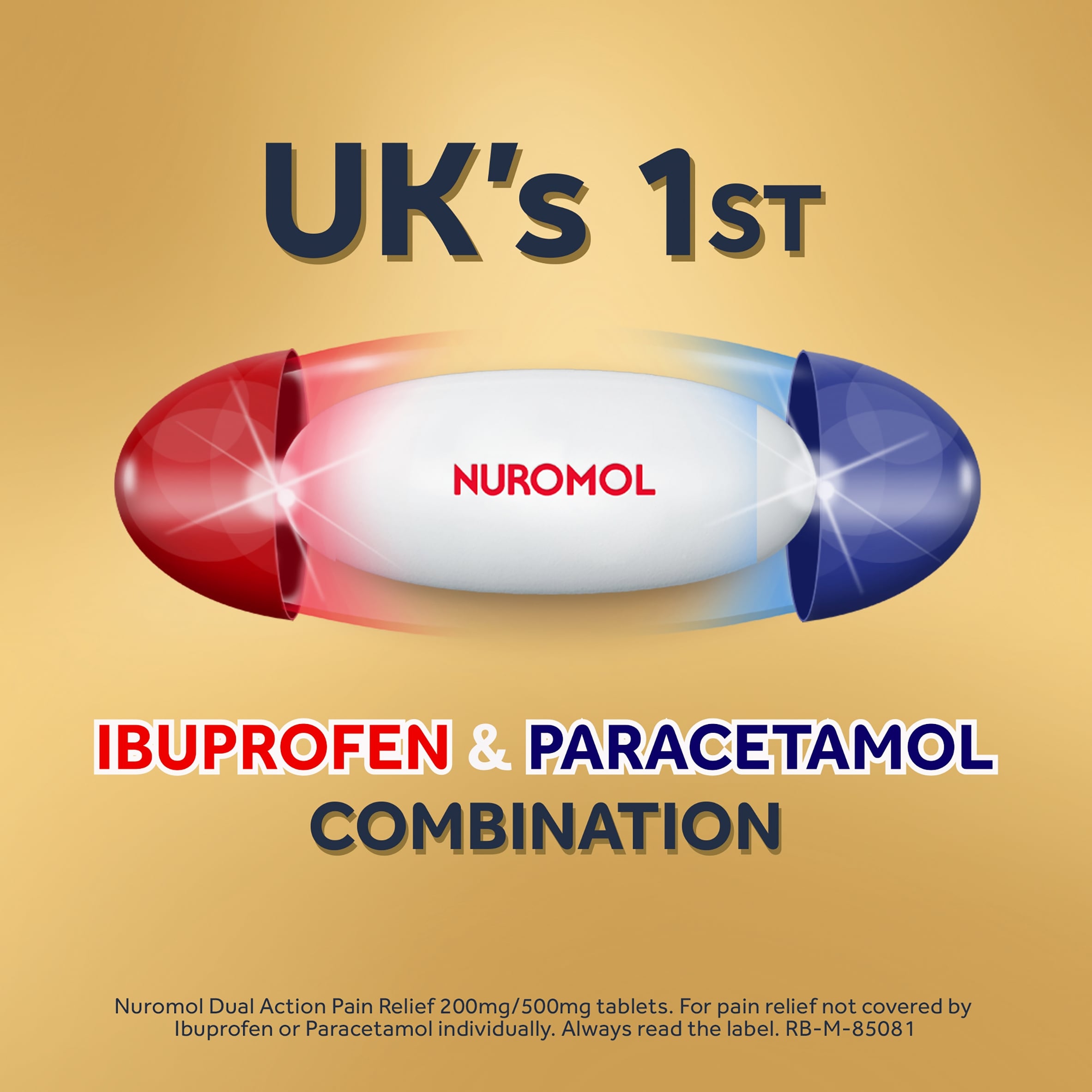 Nuromol Dual Action Pain Relief Tablets - Ibuprofen, Paracetamol 6s thumbnail 3
