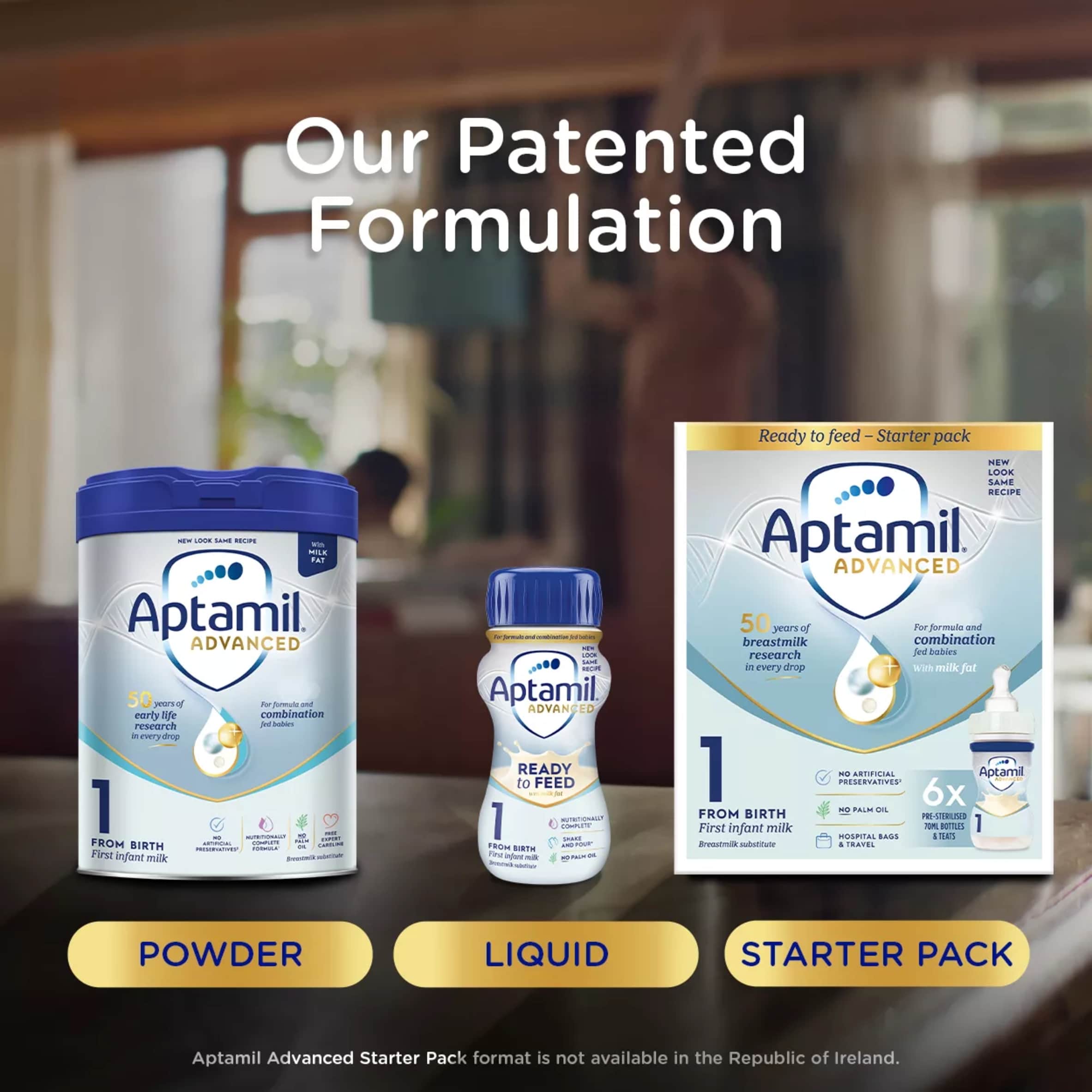 Aptamil Advanced 1 First Baby Milk Formula Powder From Birth 800g thumbnail 3