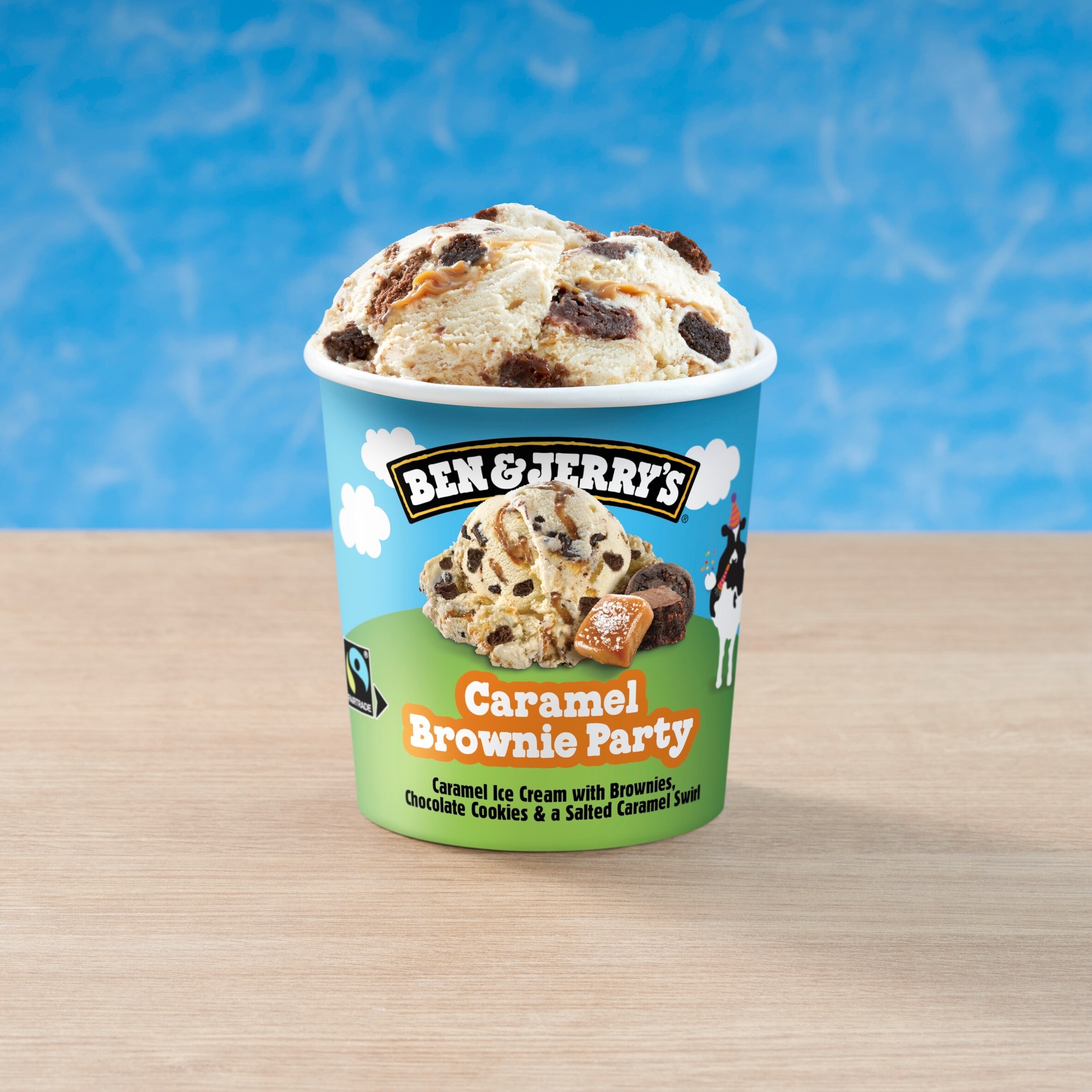 Ben & Jerry's Caramel Brownie Party Ice Cream Tub 465ml thumbnail 5