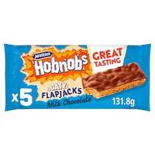 McVitie's Hobnobs Oaty Flapjacks Milk Chocolate 5 Pack 131.8g