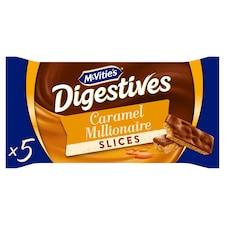 McVitie's Digestives Caramel Millionaire Slices 5 Pack 109.9g
