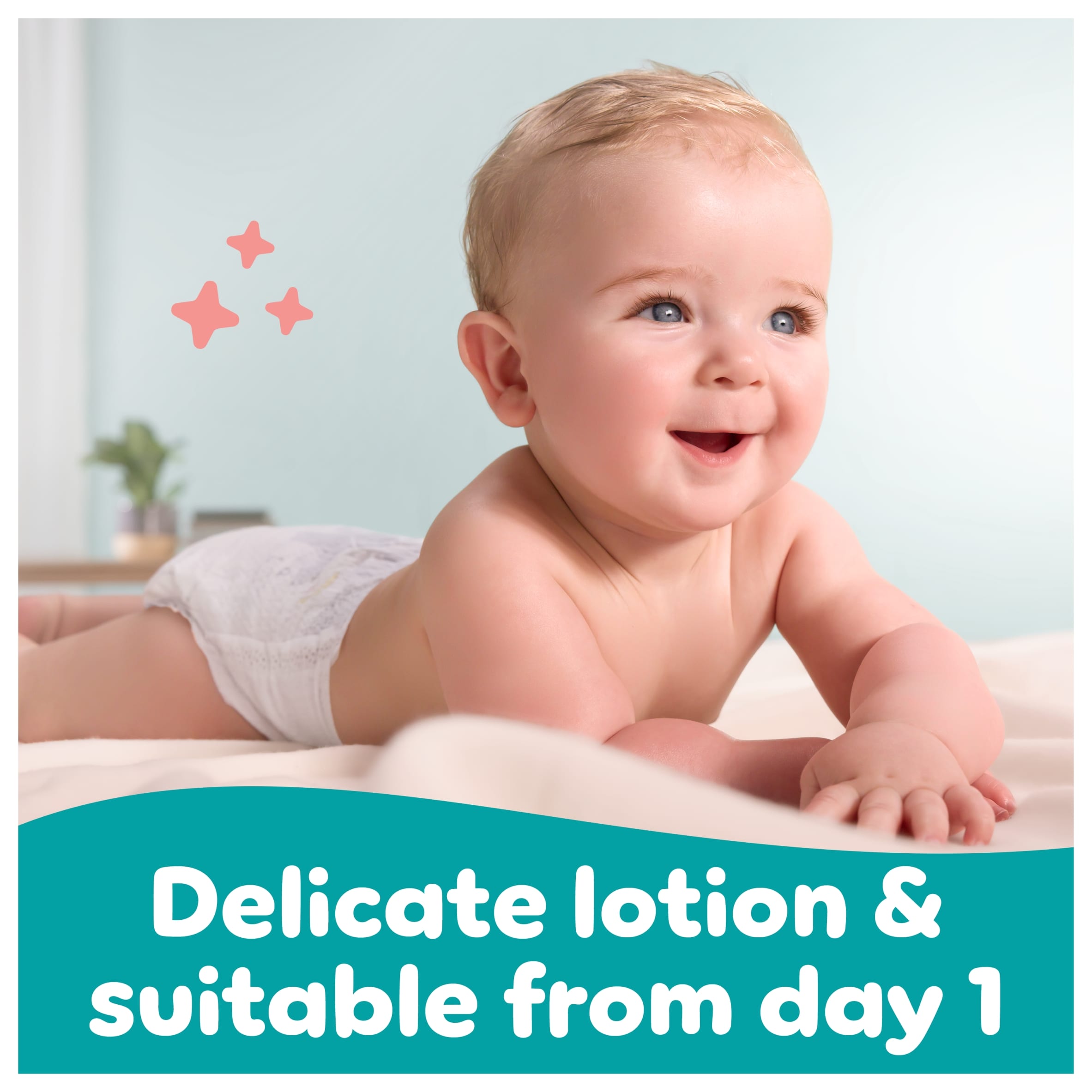Pampers Sensitive Baby Wipes 0% Plastic 12X52 Wipes thumbnail 5