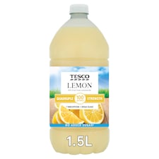 Tesco Quadruple Strength Lemon Squash No Added Sugar 1.5L