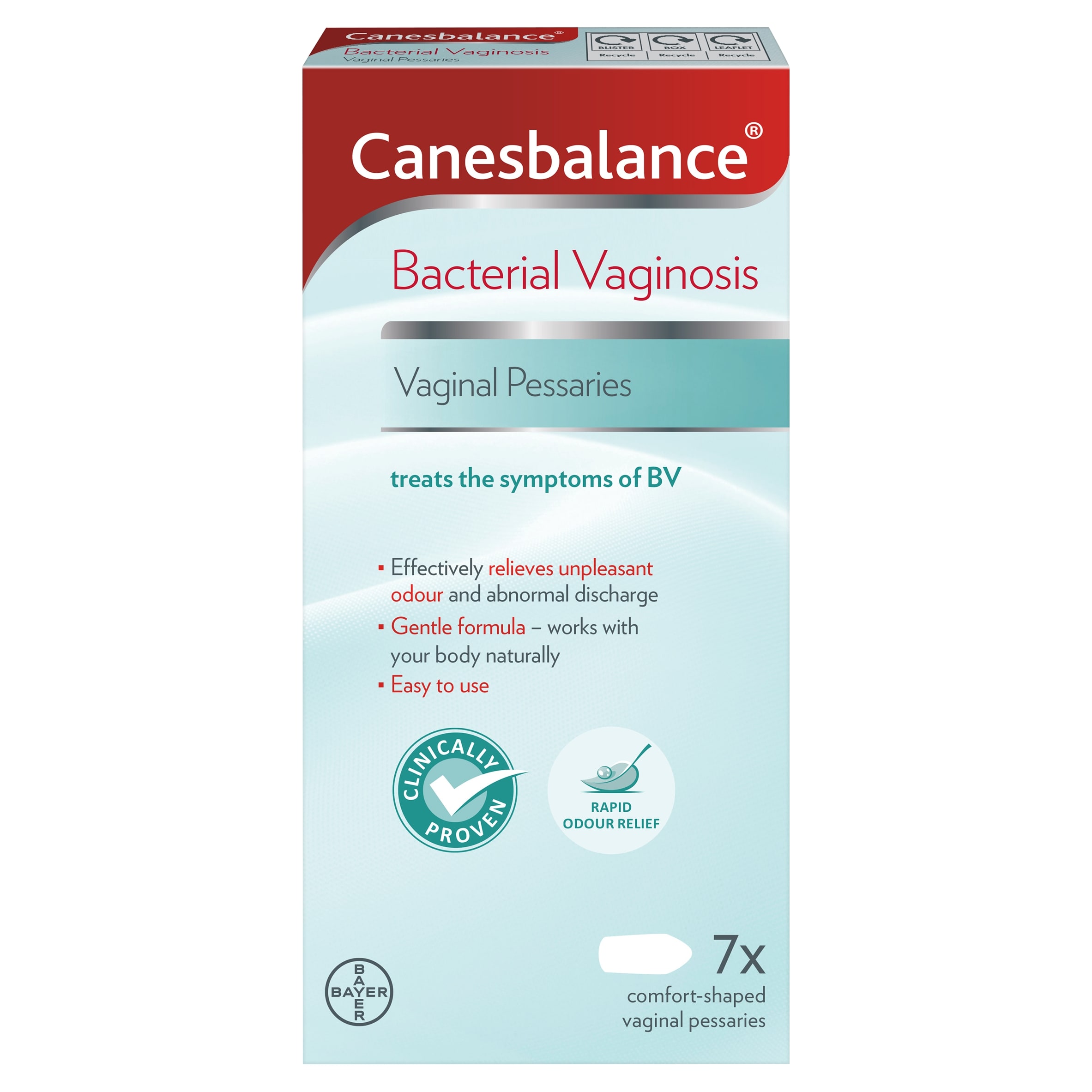 Canesten Canesbalance Bacterial Vaginosis Vaginal Pessaries