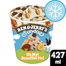 Ben & Jerry's Sundae Oh My Banoffee Pie Ice Cream Tub 427ml