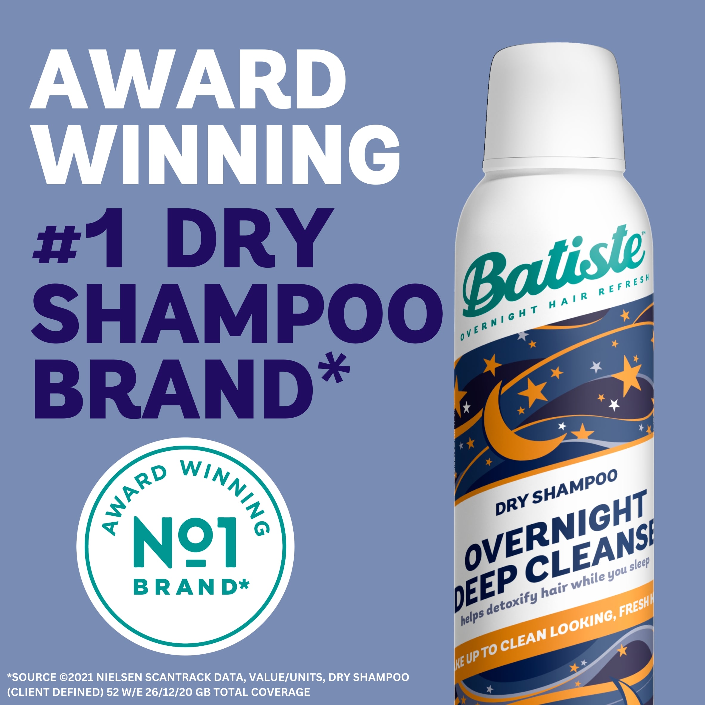 Batiste Dry Shampoo Over Night Cleanse 200Ml thumbnail 2