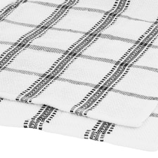 Tesco Recycled Cotton Terry Tea Towel 5 Pack Black thumbnail 2