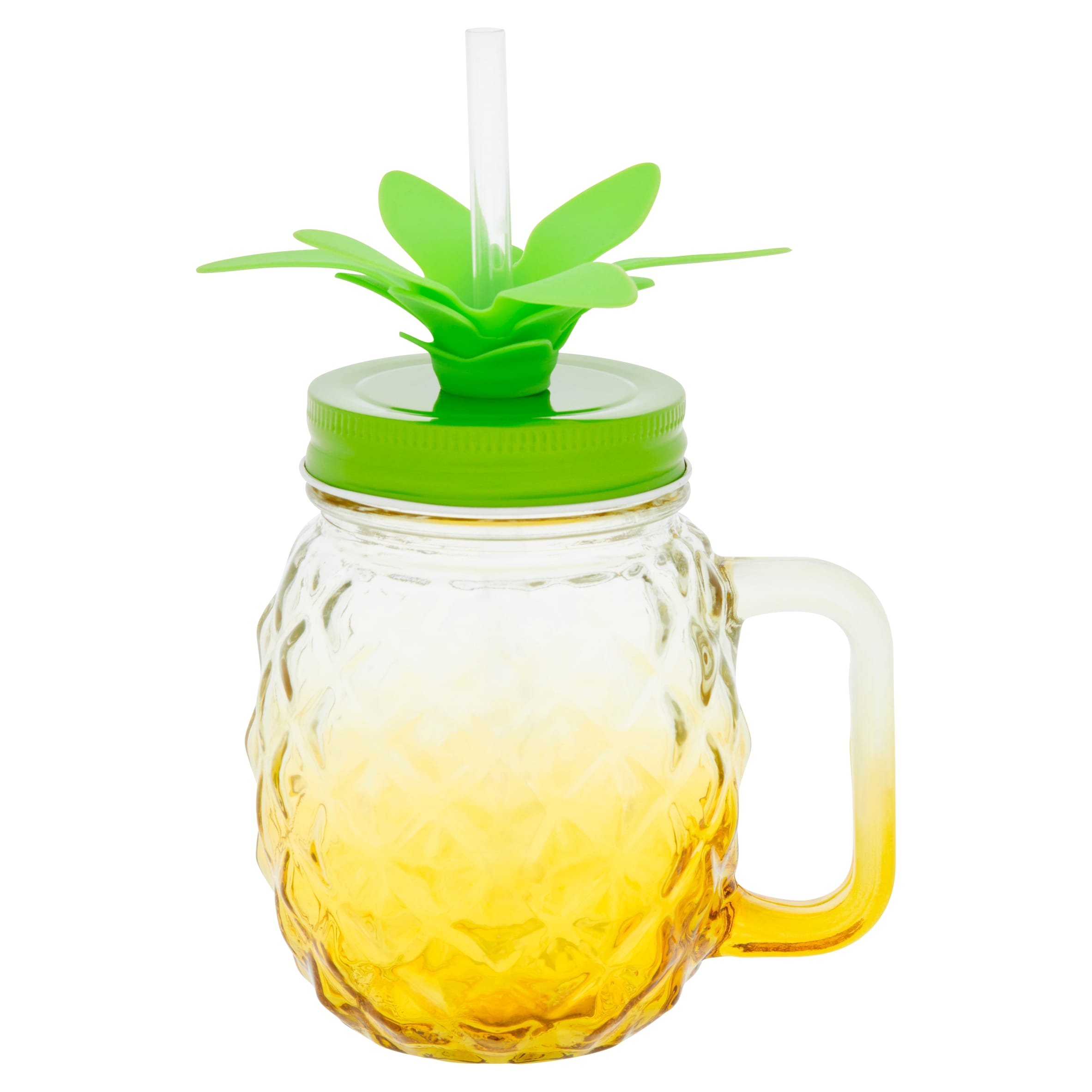 Tesco Pineapple Shaped Drinking Jar