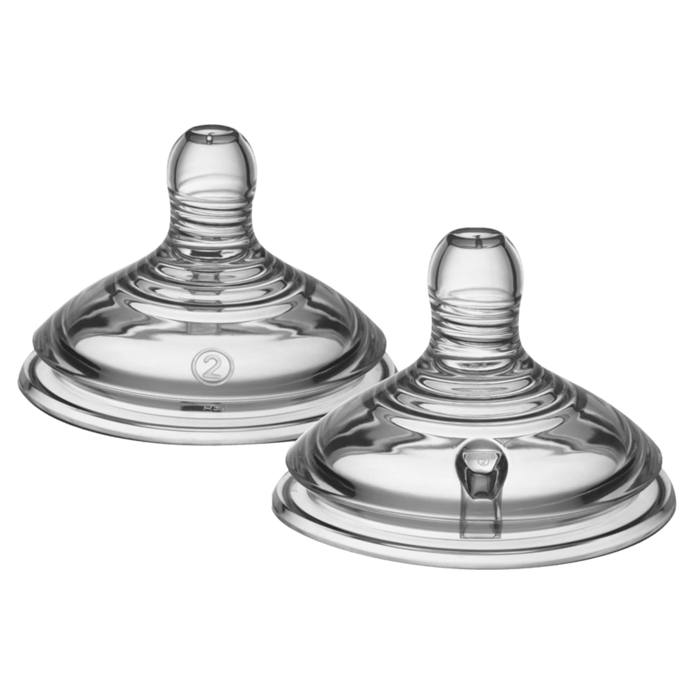 Tommee Tippee Natural Start Baby Bottle Teats Medium Flow 3m+ 2 Pack thumbnail 2