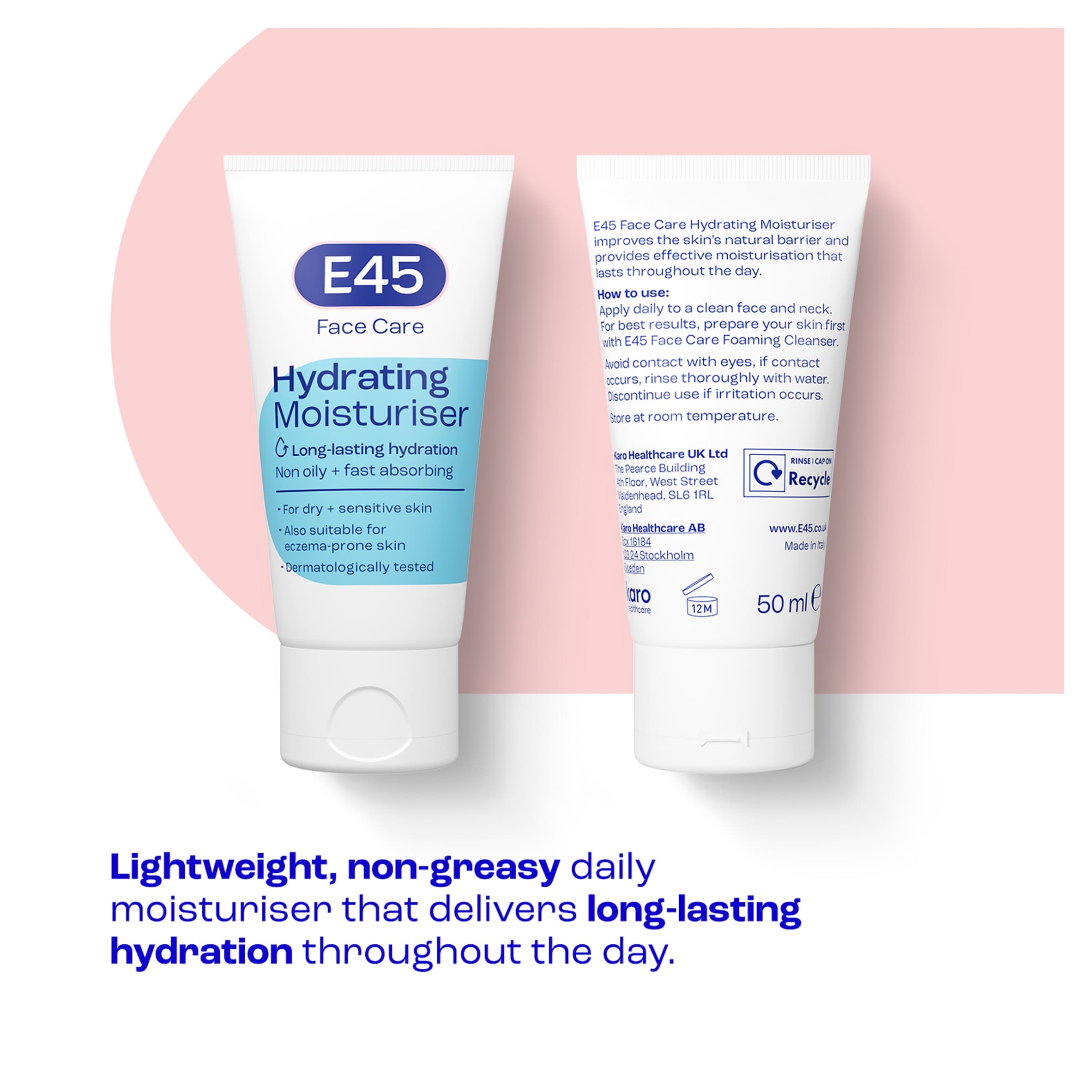 E45 Face Cream Moisturiser for Dry and Sensitive Skin 50ml thumbnail 2