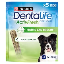 DENTALIFE ActivFresh Medium Dental Chicken Dog Chews 5 Sticks