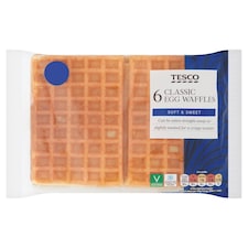 Tesco Classic Egg Waffles 6 pack