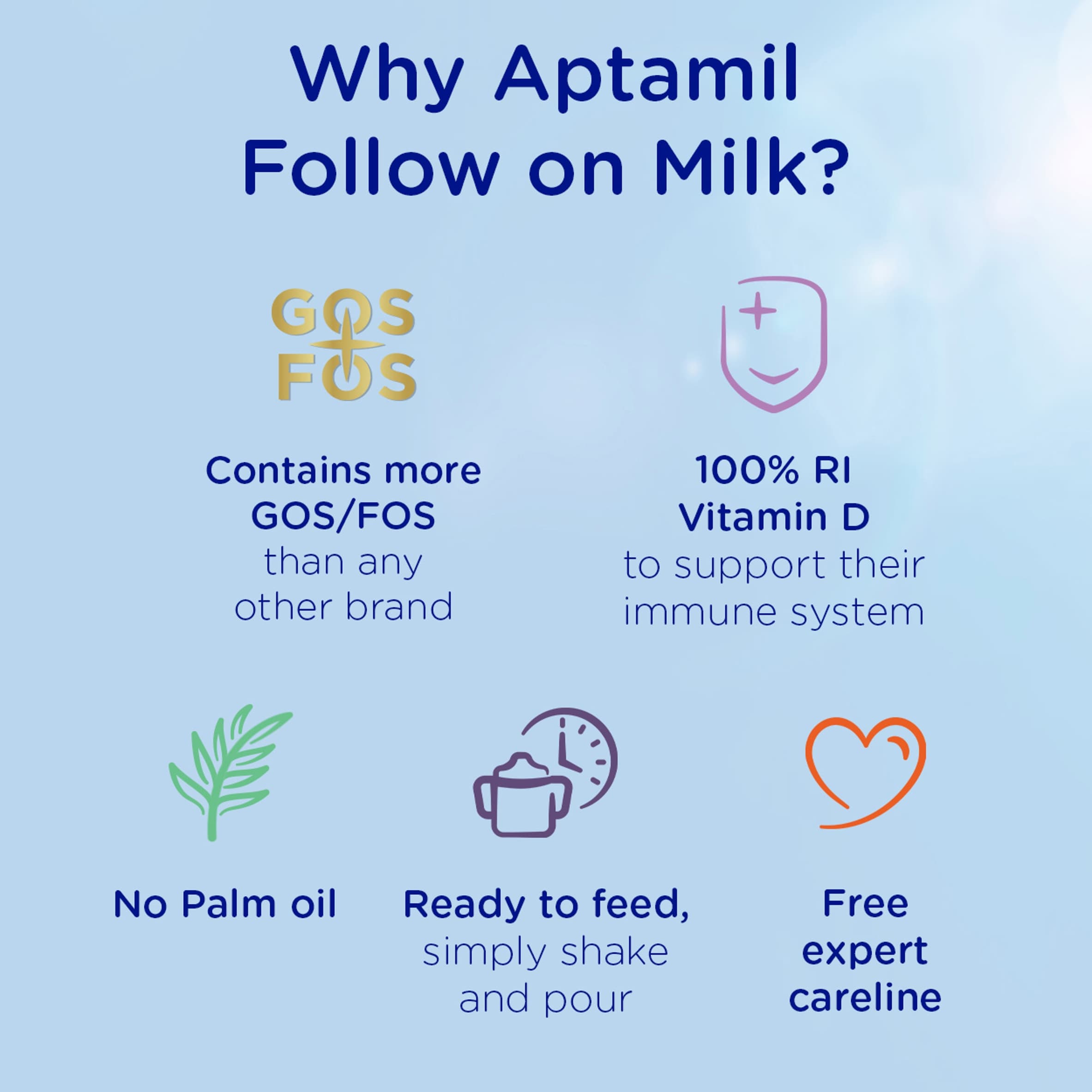 Aptamil 2 Follow On Milk Ready to Drink 6-12 Months 6 x 200ml thumbnail 2