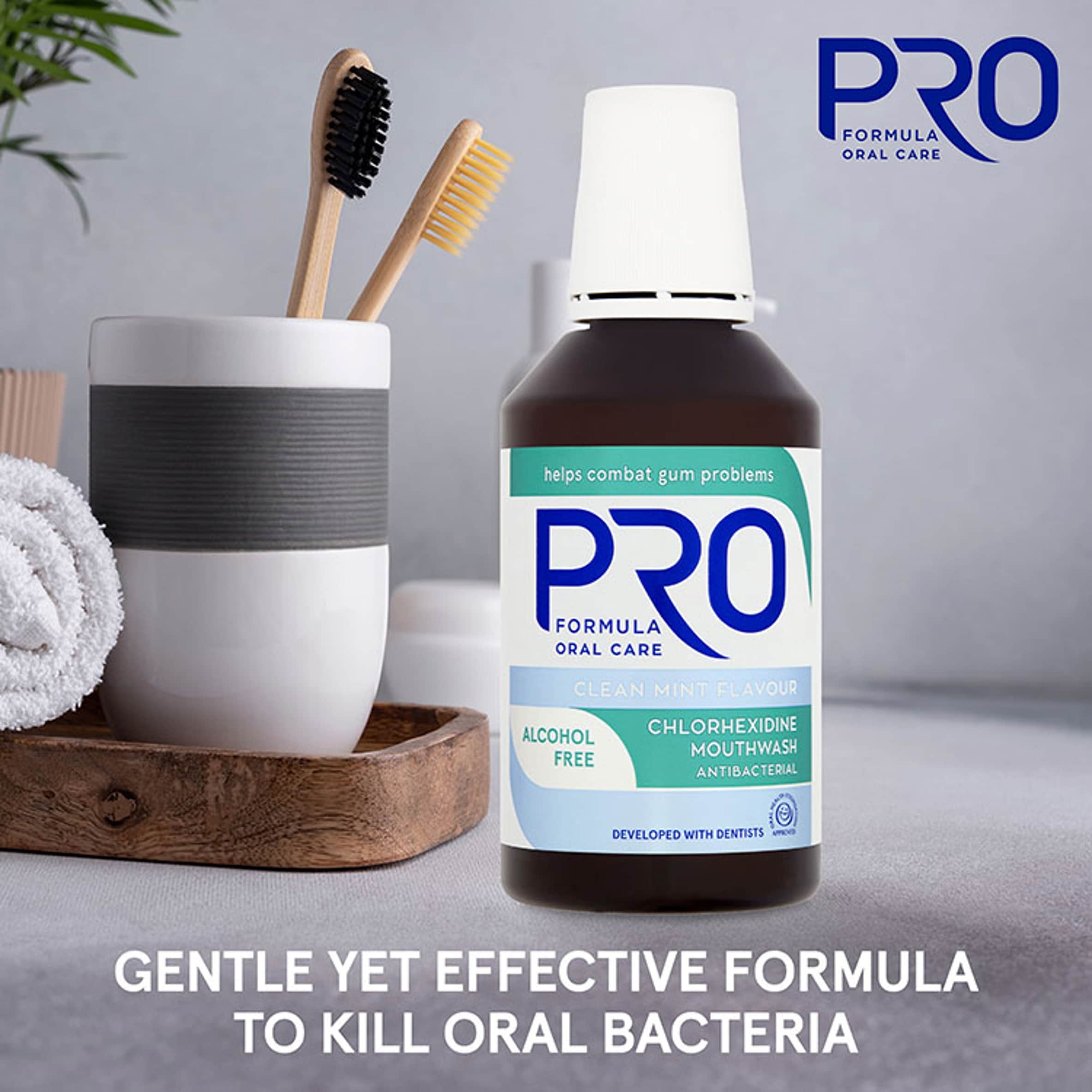 Pro Formula Alcohol Free Mouthwash Clean Mint 300Ml thumbnail 4