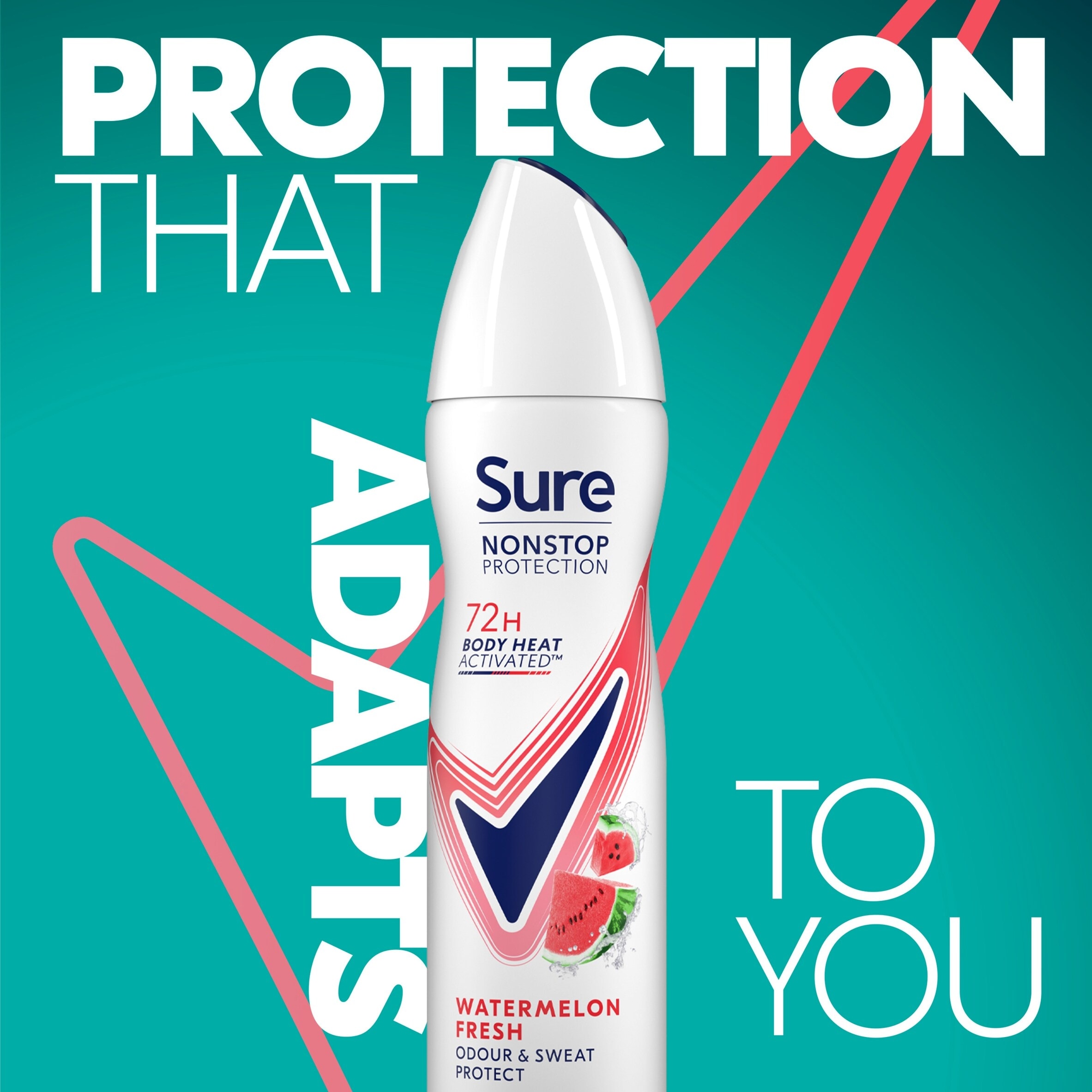 Sure 72h Uplifting & Fresh Antiperspirant Deodorant 150ml thumbnail 2