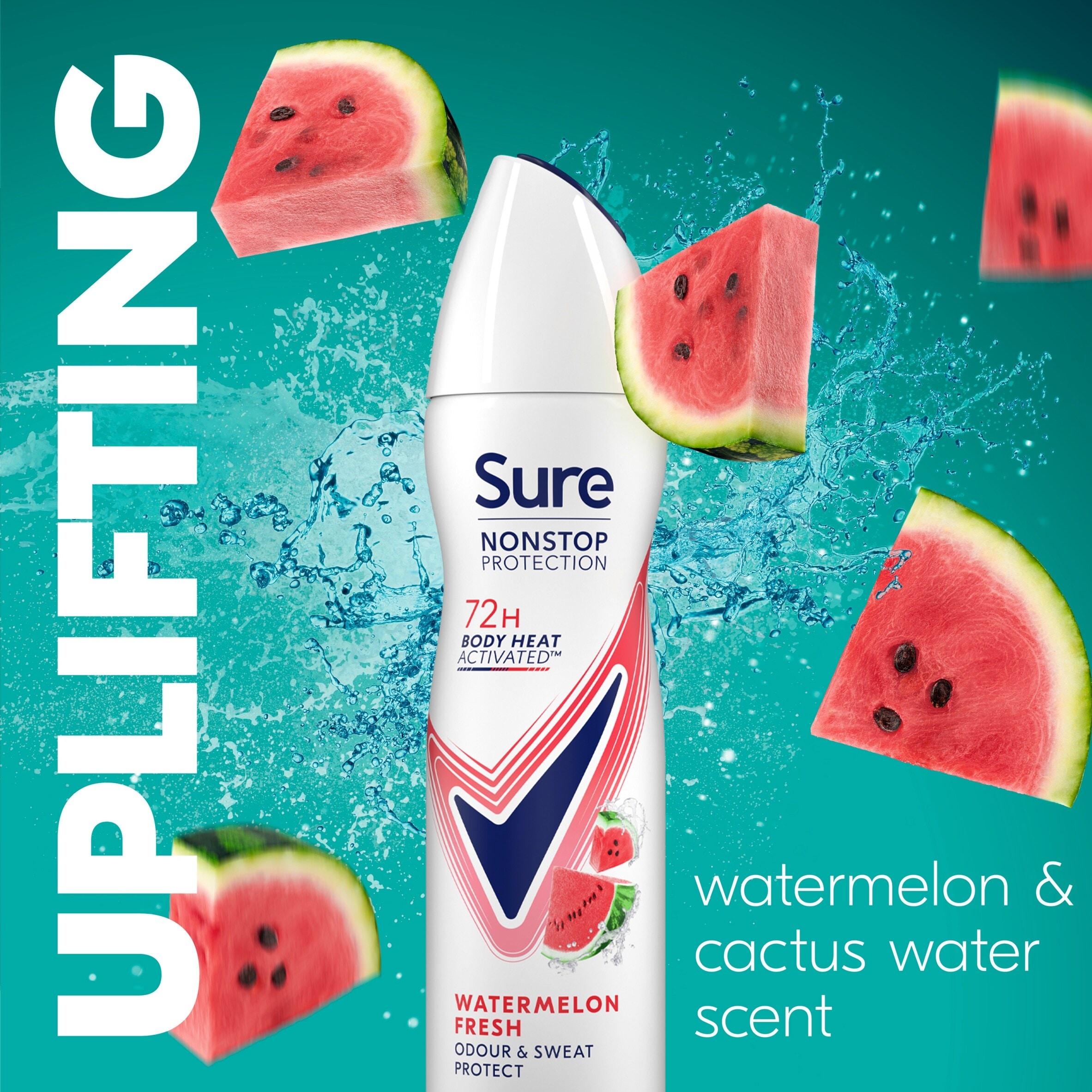 Sure 72h Uplifting & Fresh Antiperspirant Deodorant 150ml thumbnail 3