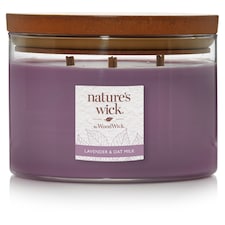 Natures Wick Multi Wick Candle Lav&Oat Milk 433G