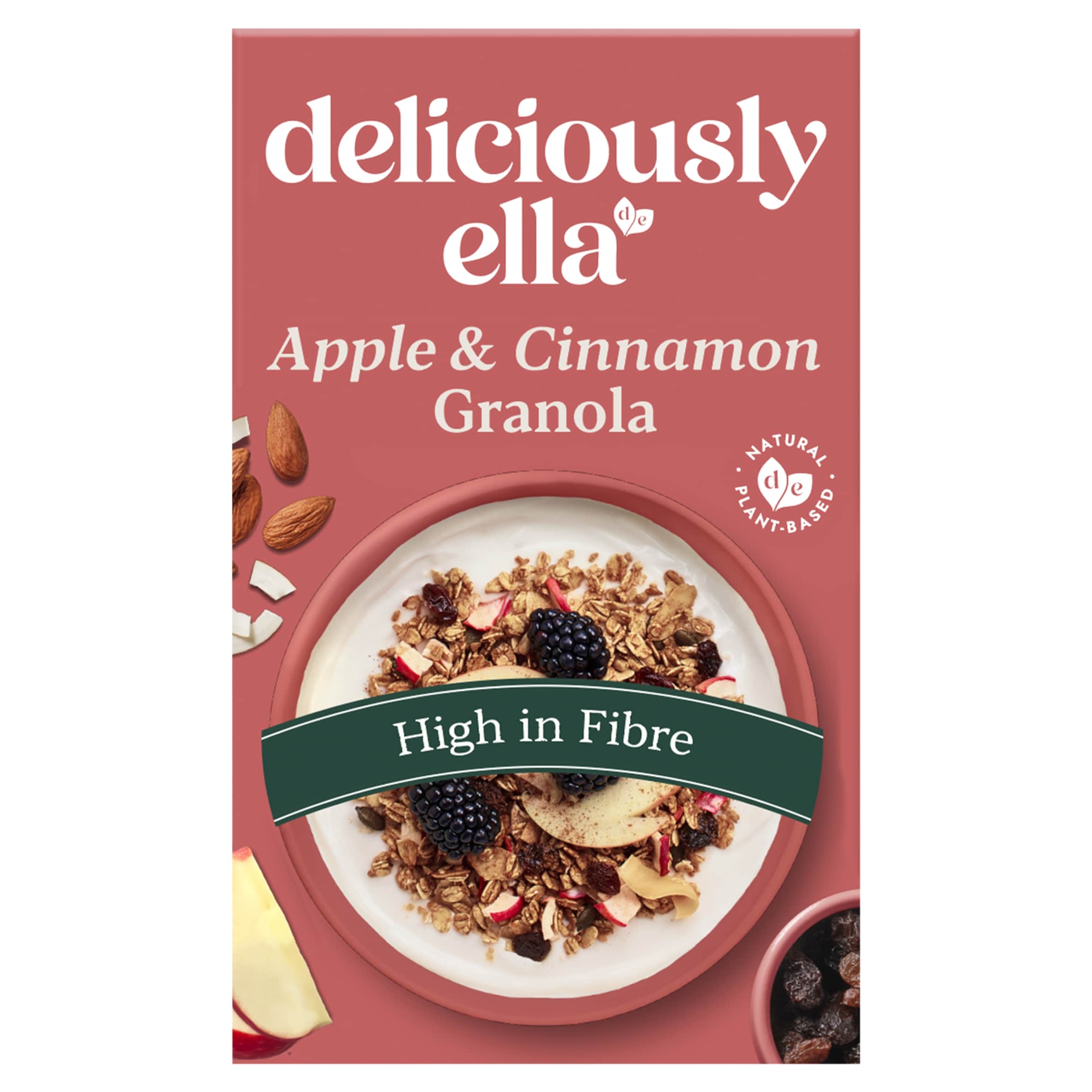 Deliciously Ella Almond, Apple&Raisin Granola with Coconut Chips&Cinnamon