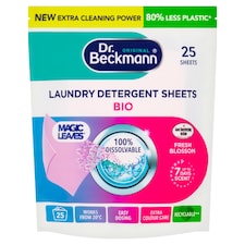 Dr Beckmann Magic Leaves Biological Laundry Detergent Sheet 25S - Image 1