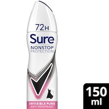 Sure Women Invisible Pure 72h Nonstop Protection Antiperspirant Deodorant 150ml