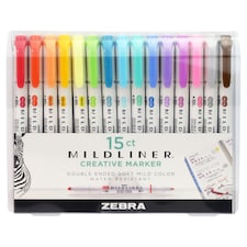 Zebra Stationery Mildliner Highlighters Assorted Pens 15Pk