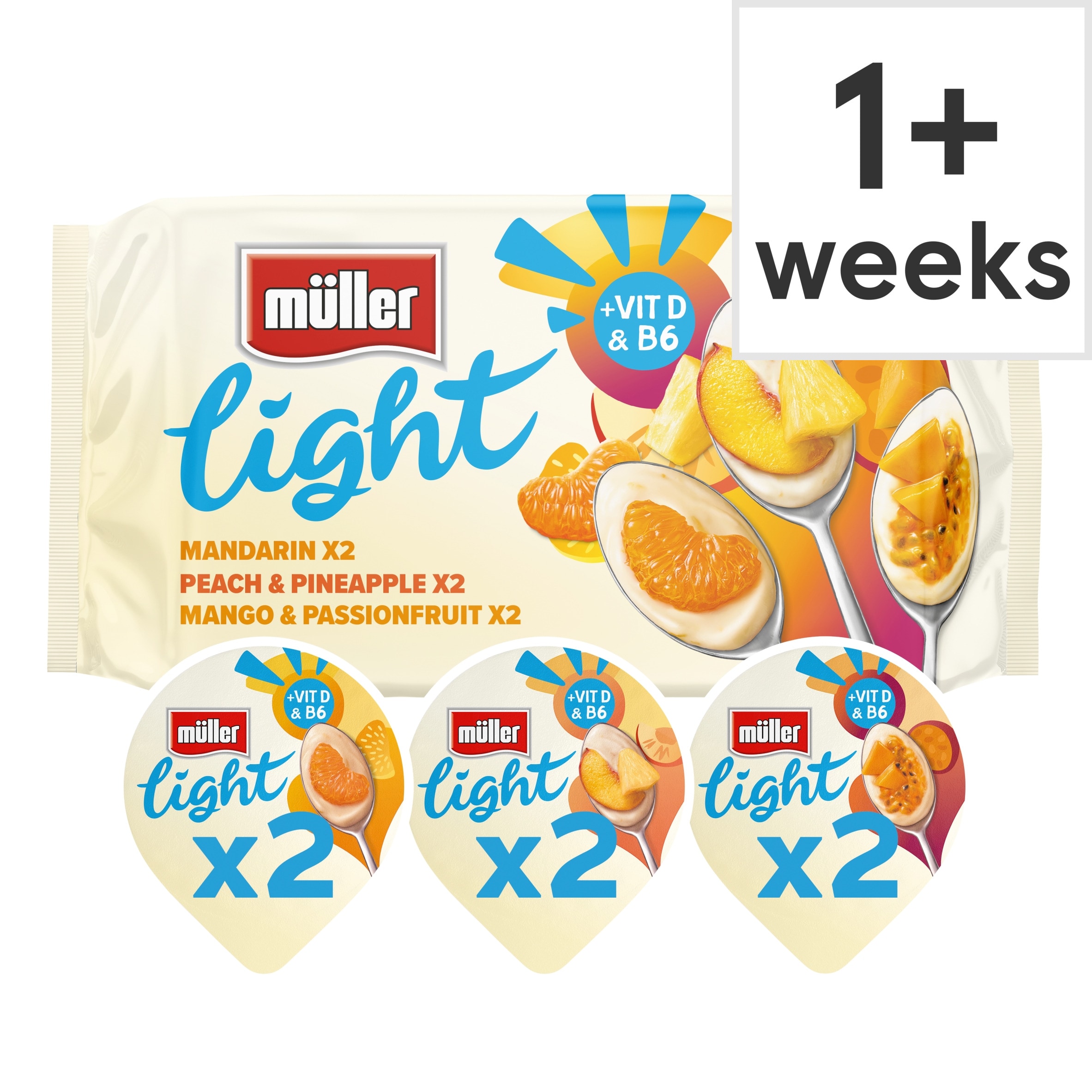 Muller Light Citrus Fat Free Yogurts