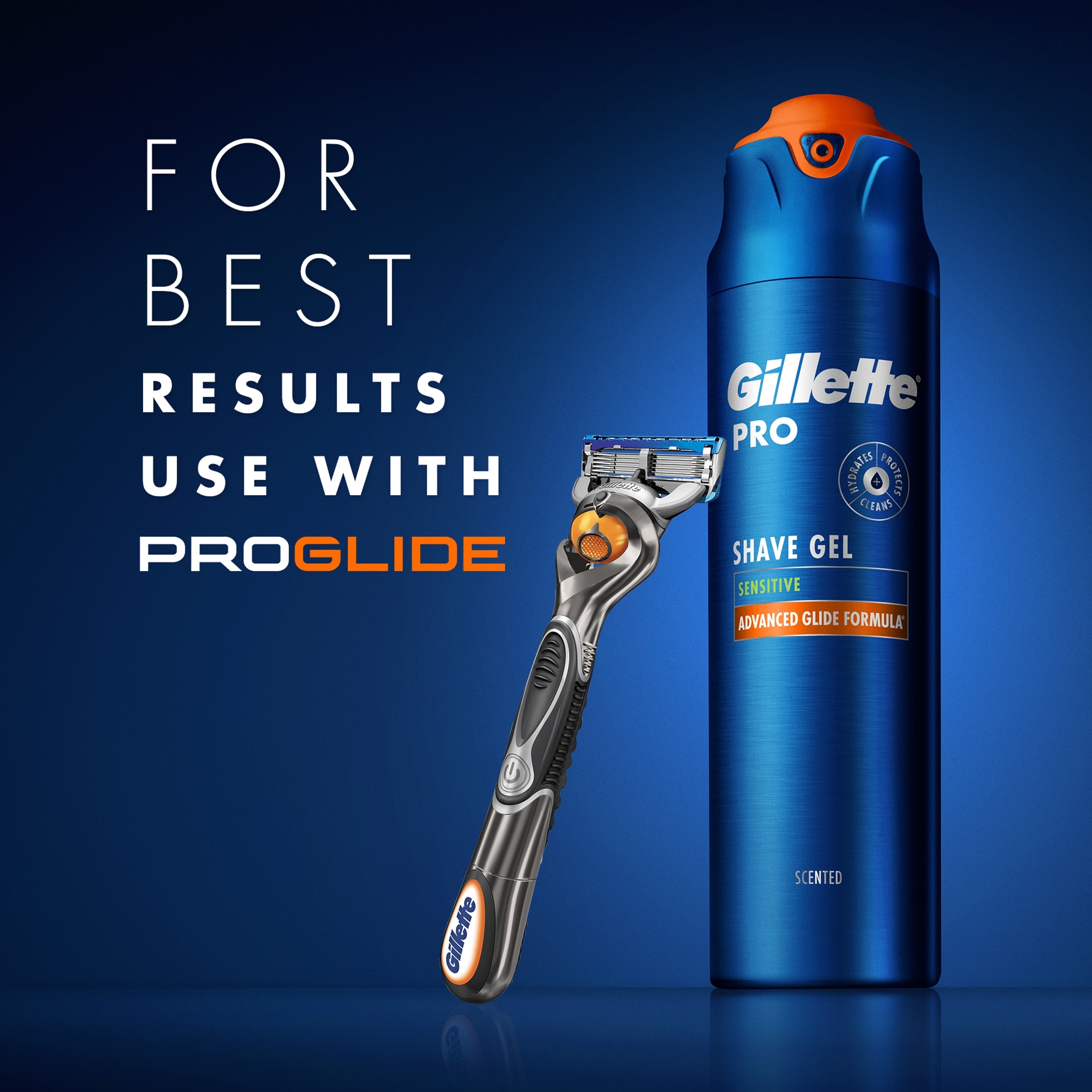 Gillette Proglide Sensitive Shaving Gel 200ml thumbnail 5