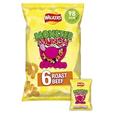 Walkers Monster Munch Roast Beef Multipack Crisps 6x20g