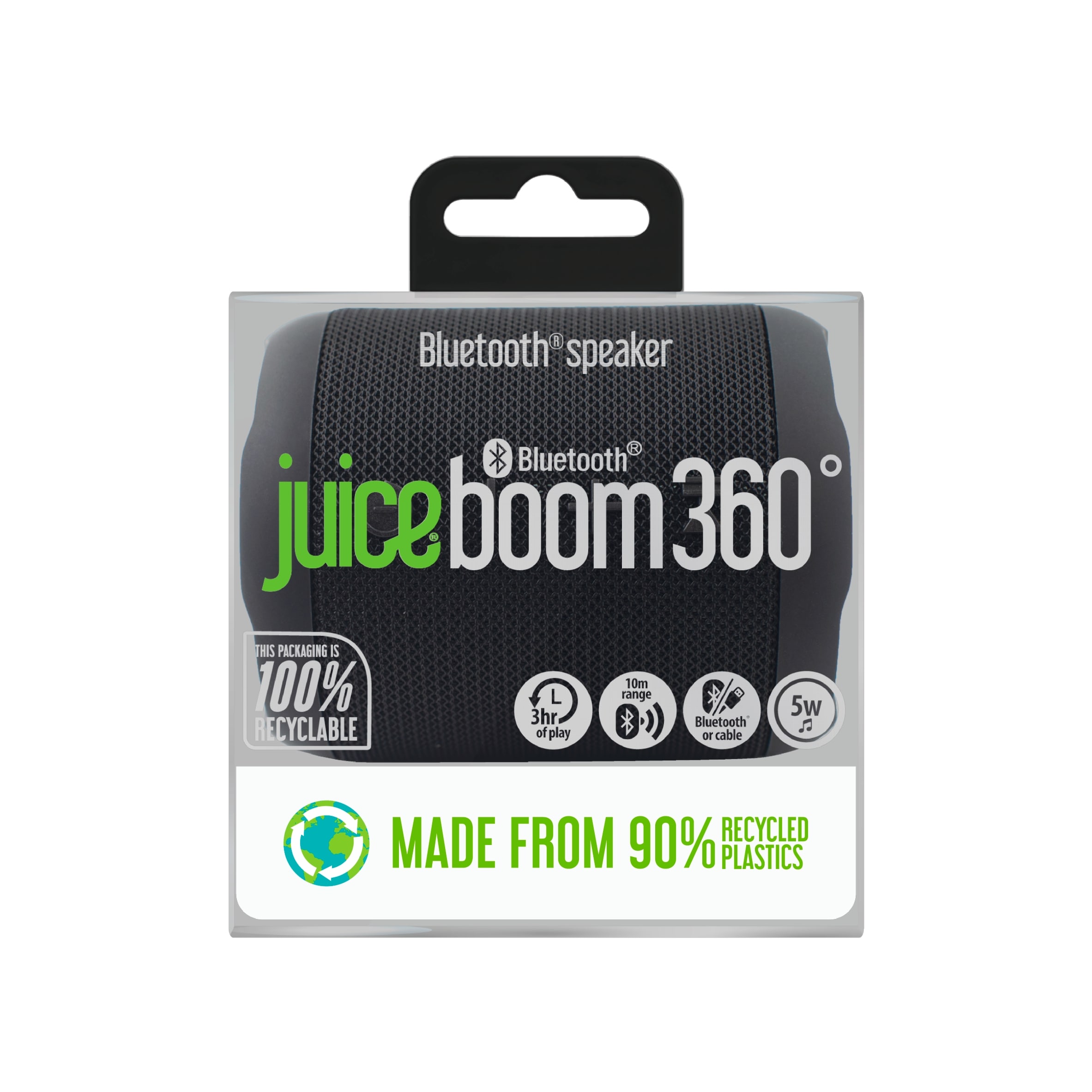 Juice Boom 360 Eco Bluetooth Speaker Black