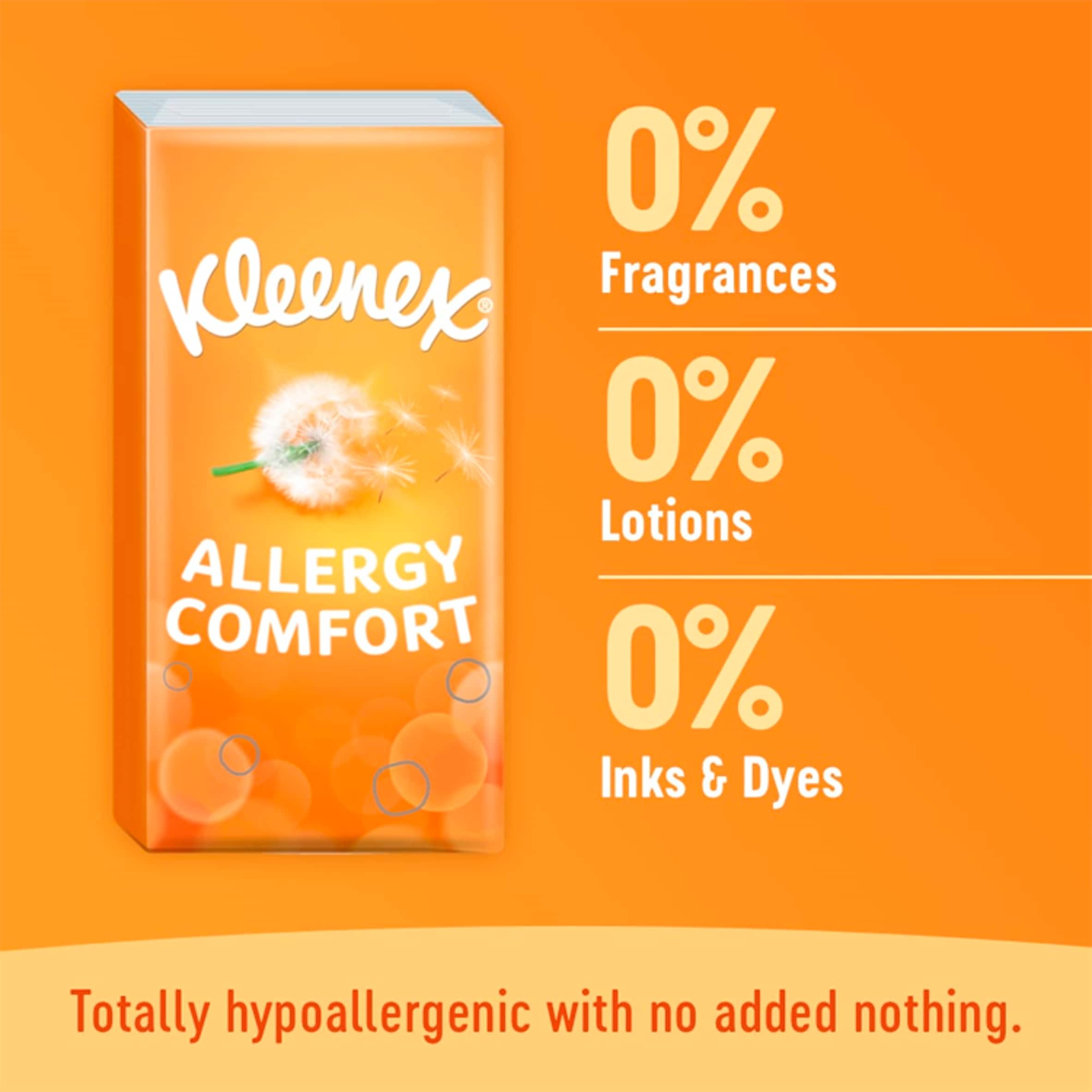 Kleenex Allergy Comfort Tissues Pocket Pack x6  9 Sheets thumbnail 3