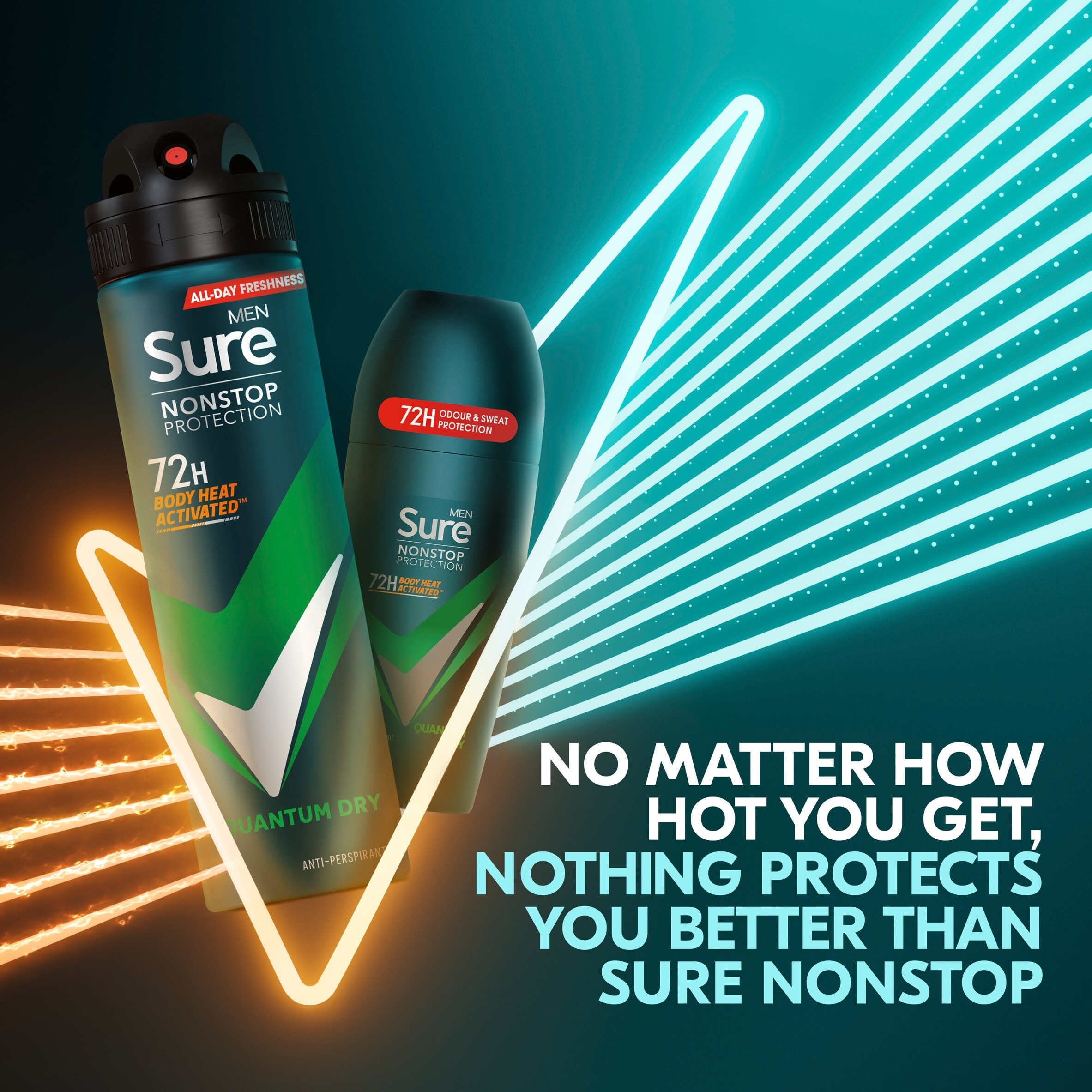 Sure Men Quantum Dry 72h Nonstop Protection Antiperspirant Deodorant 150ml thumbnail 5